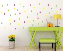 Colourful Raindrop Wall Stickers, Wall Stickers Baby Nursery Decor,Cute colours Baby Nursery Decor